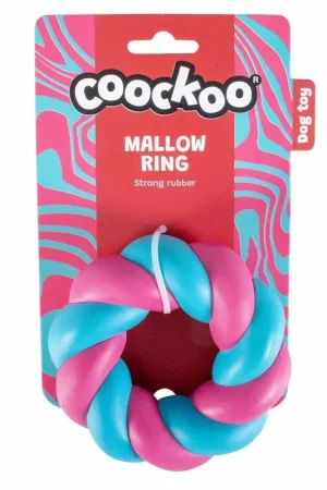 Actieprijs Duvo+ Hondenspeeltje Mallow Ring 11x11x4 cm Roze/Blauw